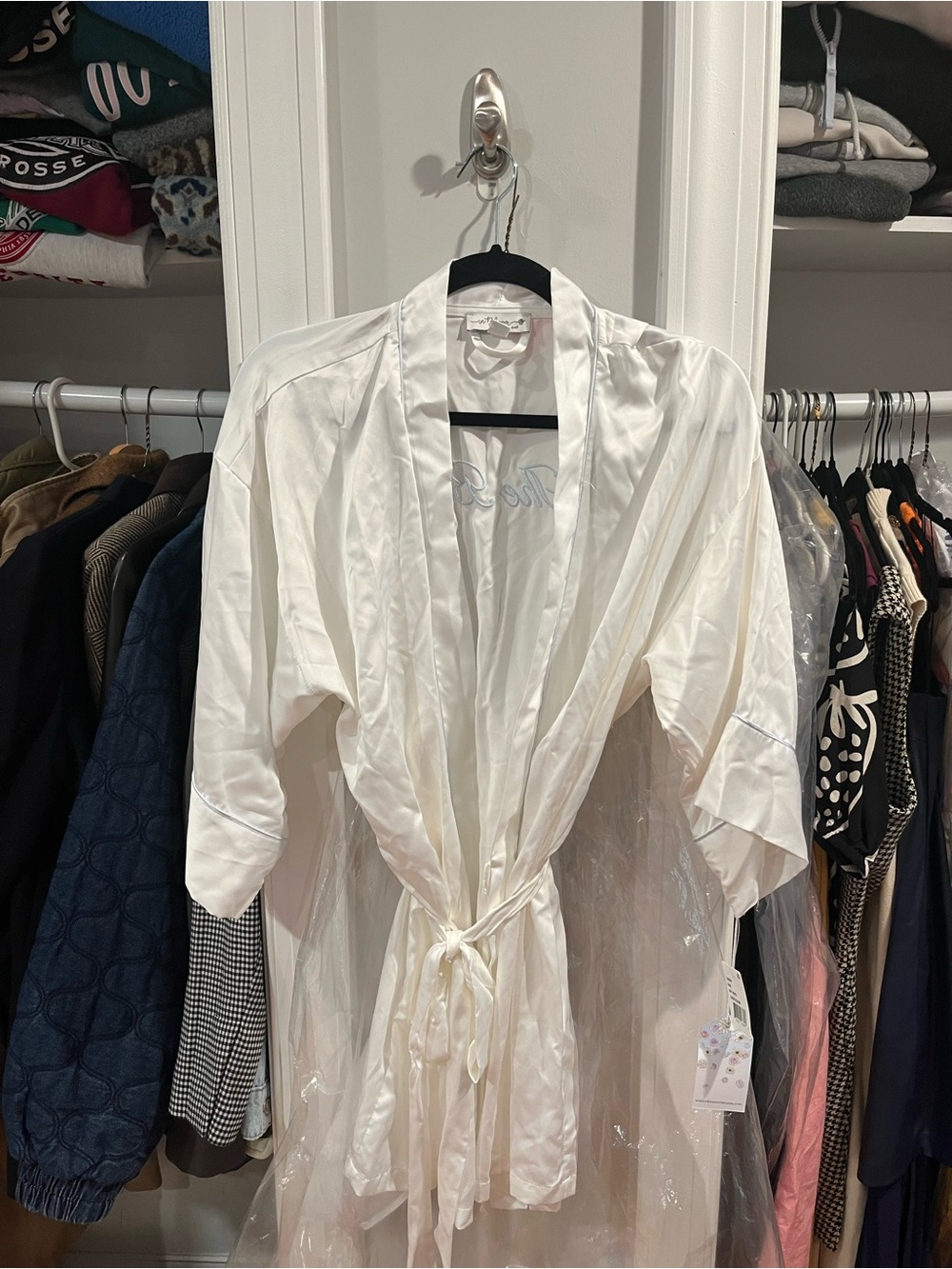 Satin Bridal Robe - Picture 2 of 3